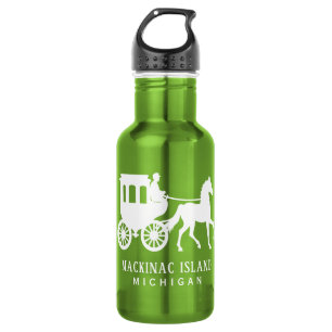 Custom Text Mackinac Island 532 Ml Water Bottle