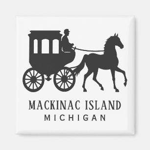Custom Text Mackinac Island Magnet