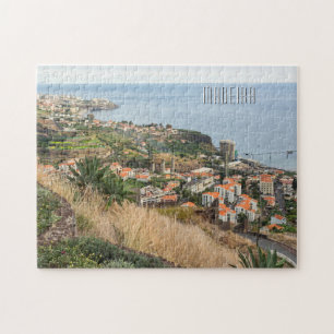 Custom Text Madeira Portugal Jigsaw Puzzle