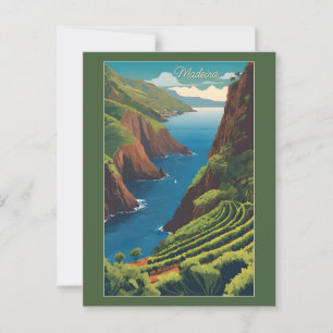 Custom Text Madeira Portugal Postcard