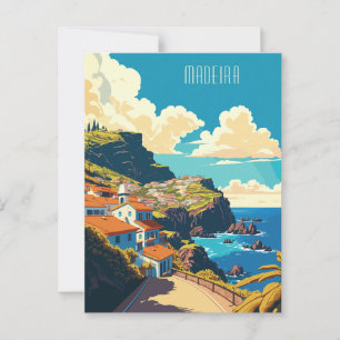Custom Text Madeira Portugal Postcard