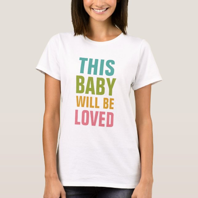 Custom Text Maternity clothing T-Shirt (Front)