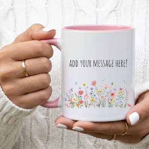 Custom Text Message Name Mug Birthday Gift for Mum