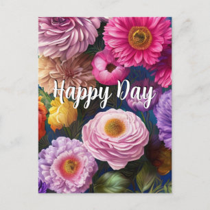 Custom Text Mixed Flowers 6 Colours Template