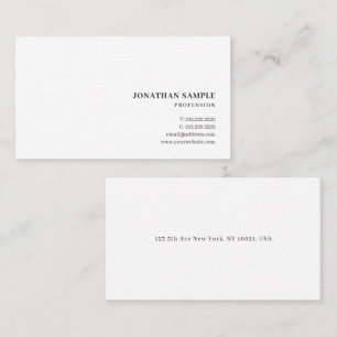 Custom Text Modern Minimalist Simple Template Business Card