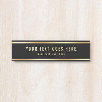 Custom Text Modern Simple Template Black And Gold