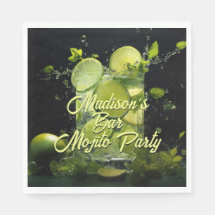 Custom Text Mojito Cocktail Napkin