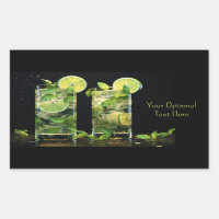 Custom Text Mojito Cocktails