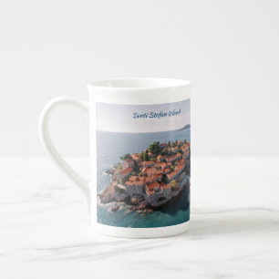 Custom Text Montenegro Bone China Mug
