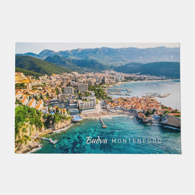 Custom Text Montenegro Doormat (Front)