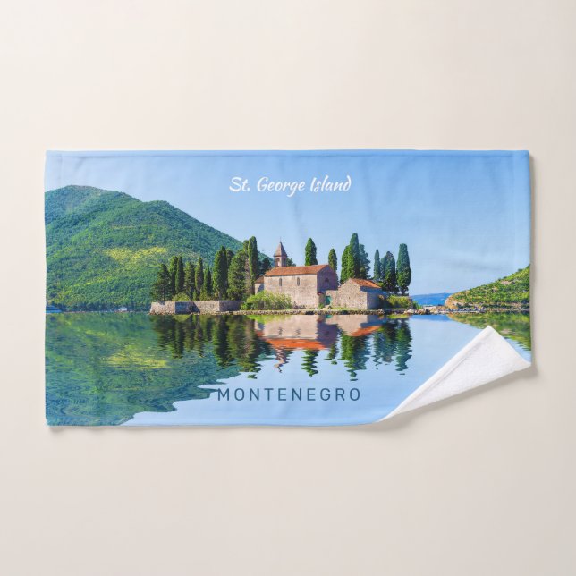 Custom Text Montenegro Hand Towel (Hand Towel)