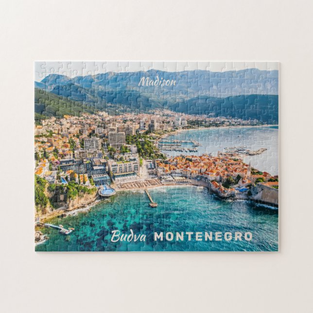 Custom Text Montenegro Jigsaw Puzzle (Horizontal)