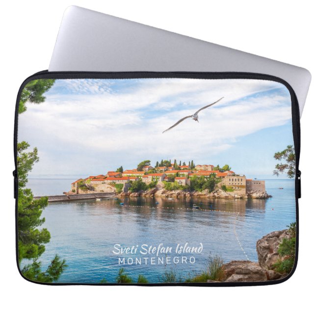 Custom Text Montenegro Laptop Sleeve (Front)