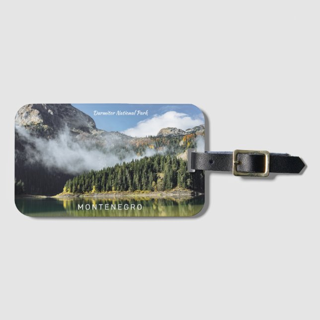 Custom Text Montenegro Luggage Tag (Front Horizontal)