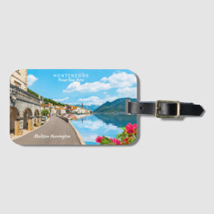 Custom Text Montenegro Luggage Tag