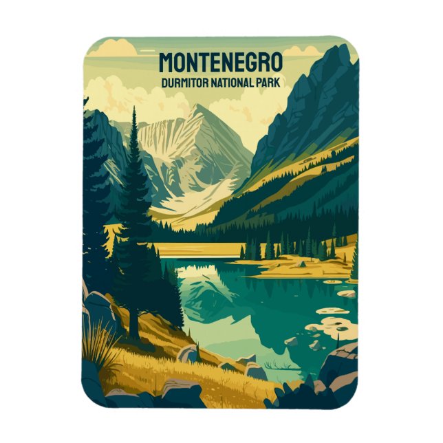 Custom Text Montenegro Magnet (Vertical)