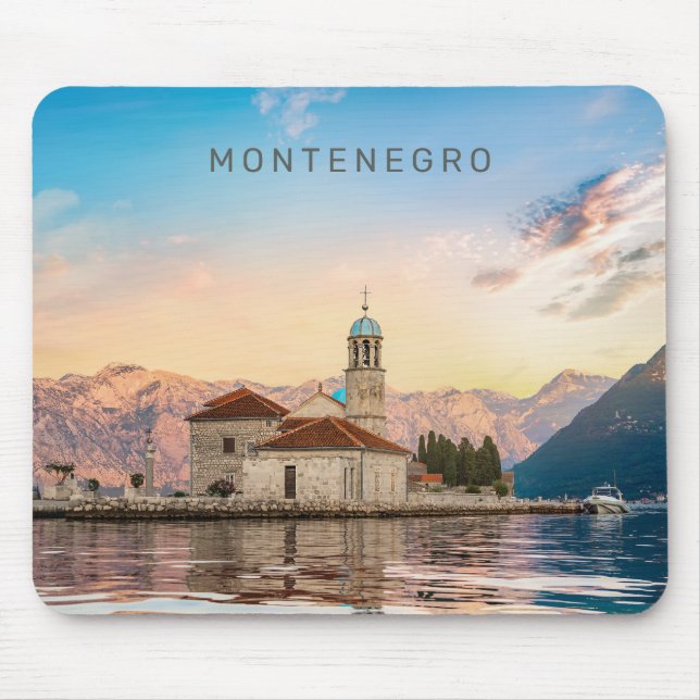 Custom Text Montenegro Mouse Mat (Front)