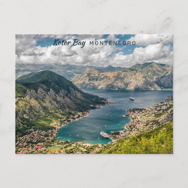 Custom Text Montenegro Postcard (Front)