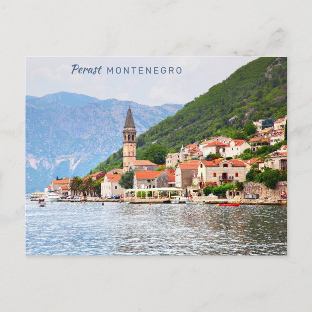 Custom Text Montenegro Postcard (Front)