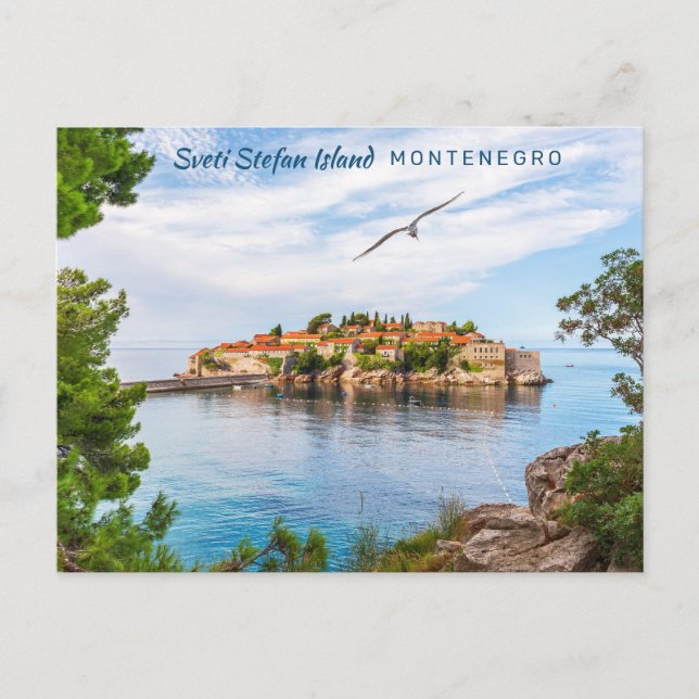 Custom Text Montenegro Postcard (Front)