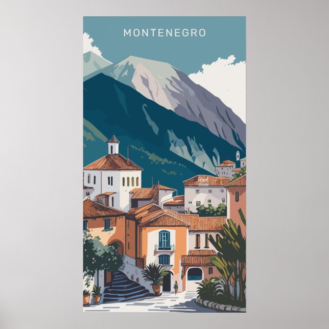 Custom Text Montenegro Poster (Front)