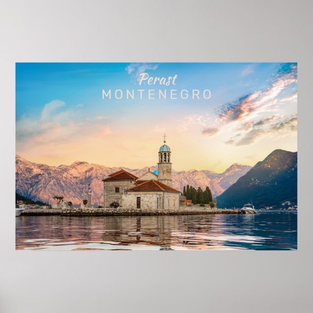 Custom Text Montenegro Poster (Front)