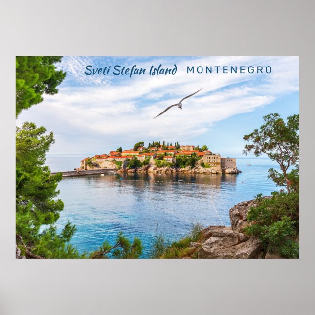 Custom Text Montenegro Poster (Front)