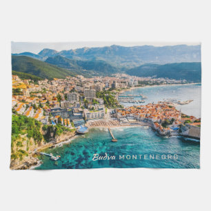 Custom Text Montenegro Tea Towel