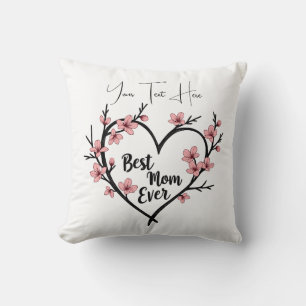 Custom Text Mother's Day or Birthday Gift Cushion