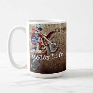 Custom Text/ Motorcycle Men Mudding Boy Sports Coffee Mug