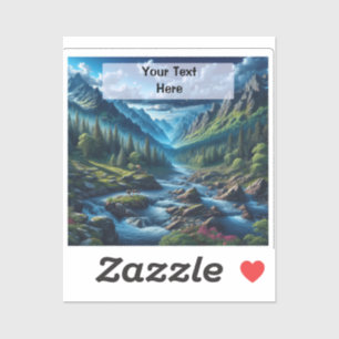 Custom Text Mountain Scene Gift for Dad