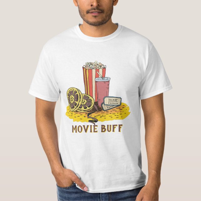 Custom text Movie Buff shirts (Front)
