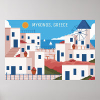Custom Text Mykonos Greece