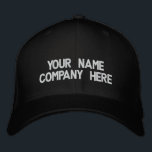 Custom Text Name Colours Embroidered Baseball Cap<br><div class="desc">Your Colours and Font Promotional Baseball Cap - Add Your Text - Name - Company / Number / Letter / Slogan - Tagline / or Website , Phone , E-mail , Social Media Handle , Address , Logo - Photo / more - Choose Your Colour / Size / Font -...</div>