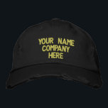 Custom Text Name Colours Hat Embroidered Cap<br><div class="desc">Personalised Promotional Cap - Add Your Text - Name - Company / Number / Letter / Slogan - Tagline / or Website , Phone , E-mail , Social Media Handle , Address , Logo - Photo / more - Choose Your Colour / Size / Font - Make your unique promotional...</div>
