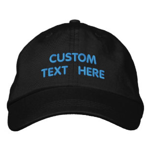 Custom Text Name Embroidered Baseball Cap