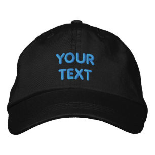 Custom Text Name Embroidered Baseball Cap