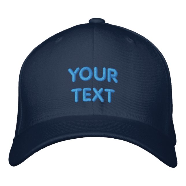 Custom Text / Name / Logo - Personalised Your Embroidered Hat (Front)