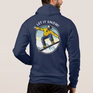Custom text & name SNOWBOARDER Hoodie