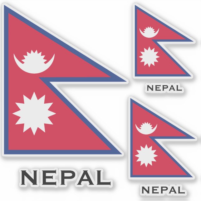 Custom Text Nepal Flag (Front)