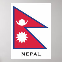 Custom Text Nepal Flag