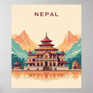 Custom Text Nepal Poster