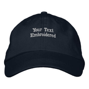 Custom Text New Dad Mum Personalised Text Vintage Embroidered Hat
