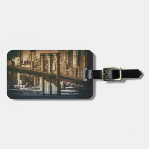 Custom text New York City luggage tags