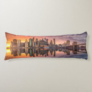 Custom Text New York City Skyline Body Cushion