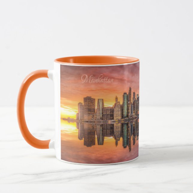 Custom Text New York City Skyline Mug (Left)