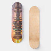 Custom Text New York City Skyline Skateboard (Front)