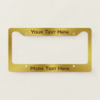 Custom Text on Brushed Gold Look