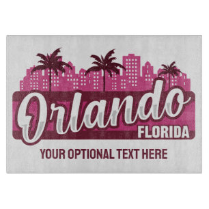 Custom Text Orlando Florida Cutting Board