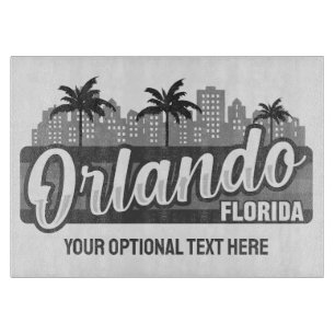 Custom Text Orlando Florida Cutting Board